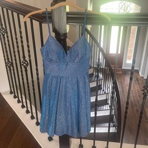 Blue sparkly dress